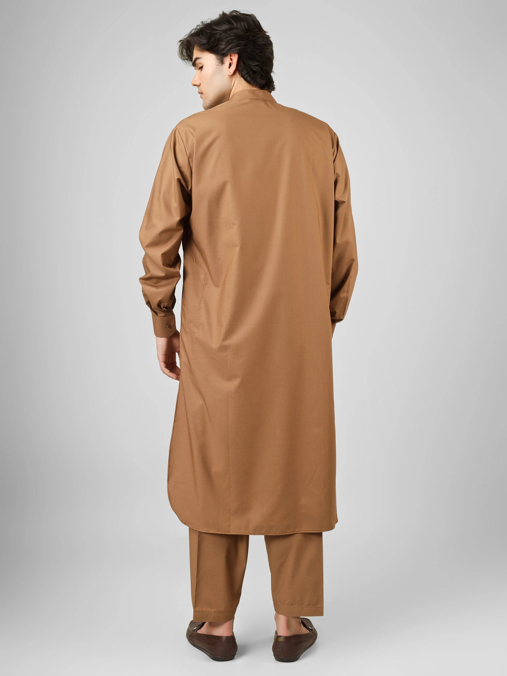 Rasheiq Savannah Brown Kameez Shalwar