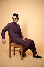 Tamtadu Shadow Plum Kameez Shalwar