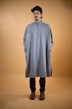 Steel Grey Dotted Pheran