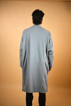 Steel Grey Dotted Pheran