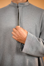 Steel Grey Dotted Pheran