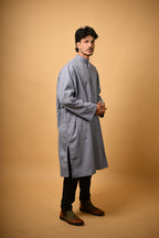 Steel Grey Herringbone Pheran