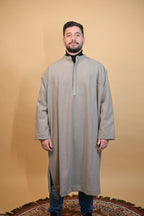 Tea Pink Dotted Kashmiri Pheran