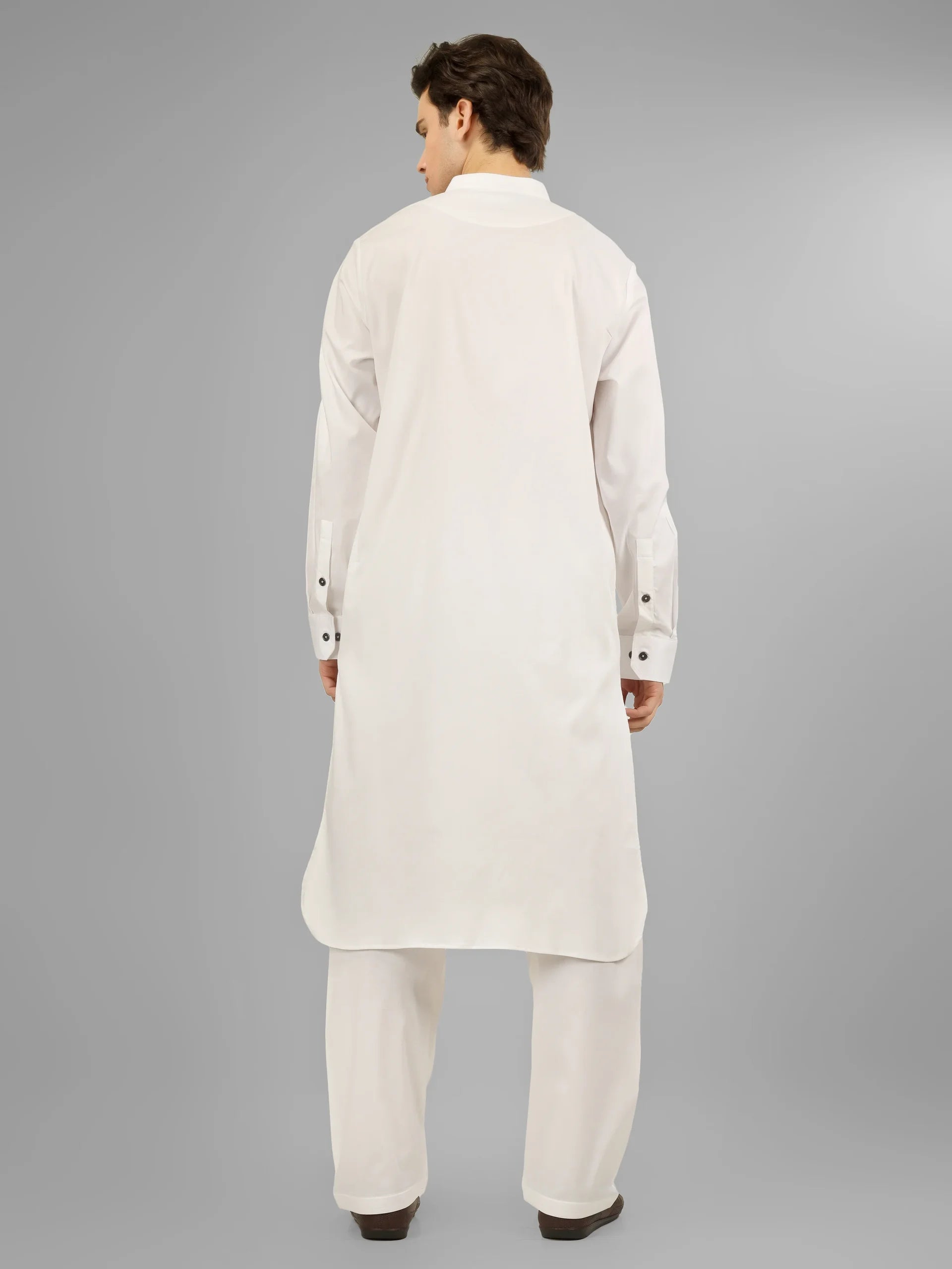 Elara White Lycra Cotton Kameez Shalwar