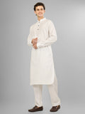 Elara White Lycra Cotton Kameez Shalwar