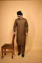 Pathan Wooden Kameez Shalwar