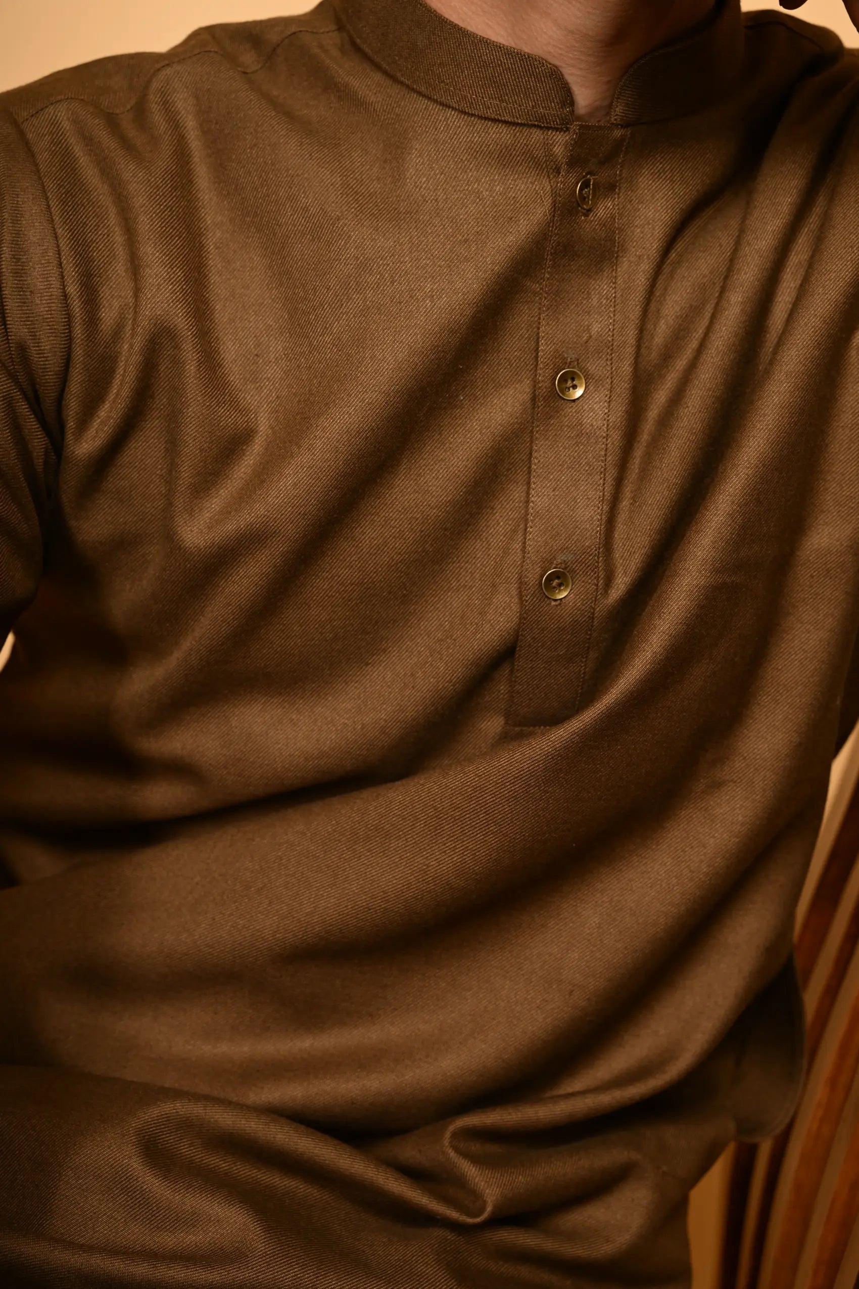 Pathan Wooden Kameez Shalwar