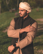 men light brown  color summer kurta pajama 