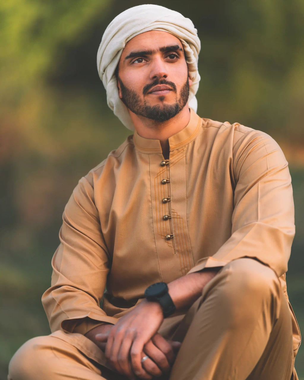 men light brown  color summer kurta pajama 