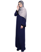 baraqah female blue color modest fashion abaya for women