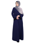 baraqah female blue color modest fashion abaya for women