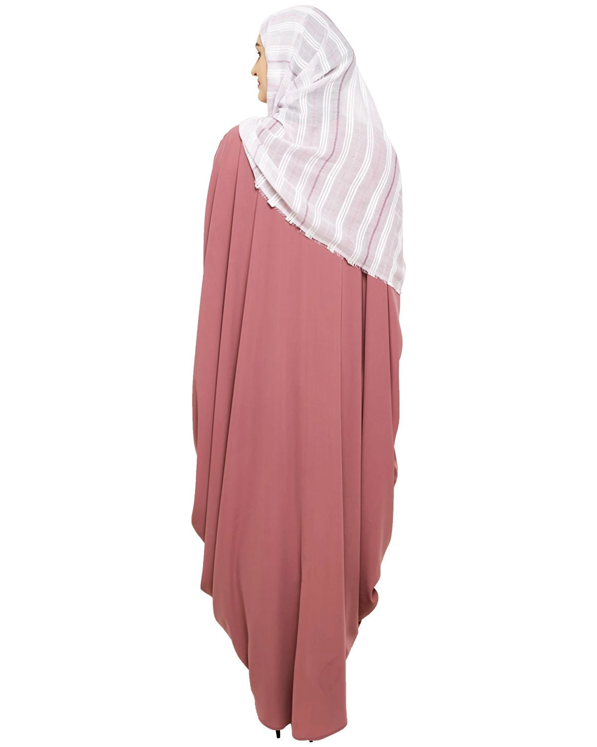 baraqah female pink color modest fashion abaya 
