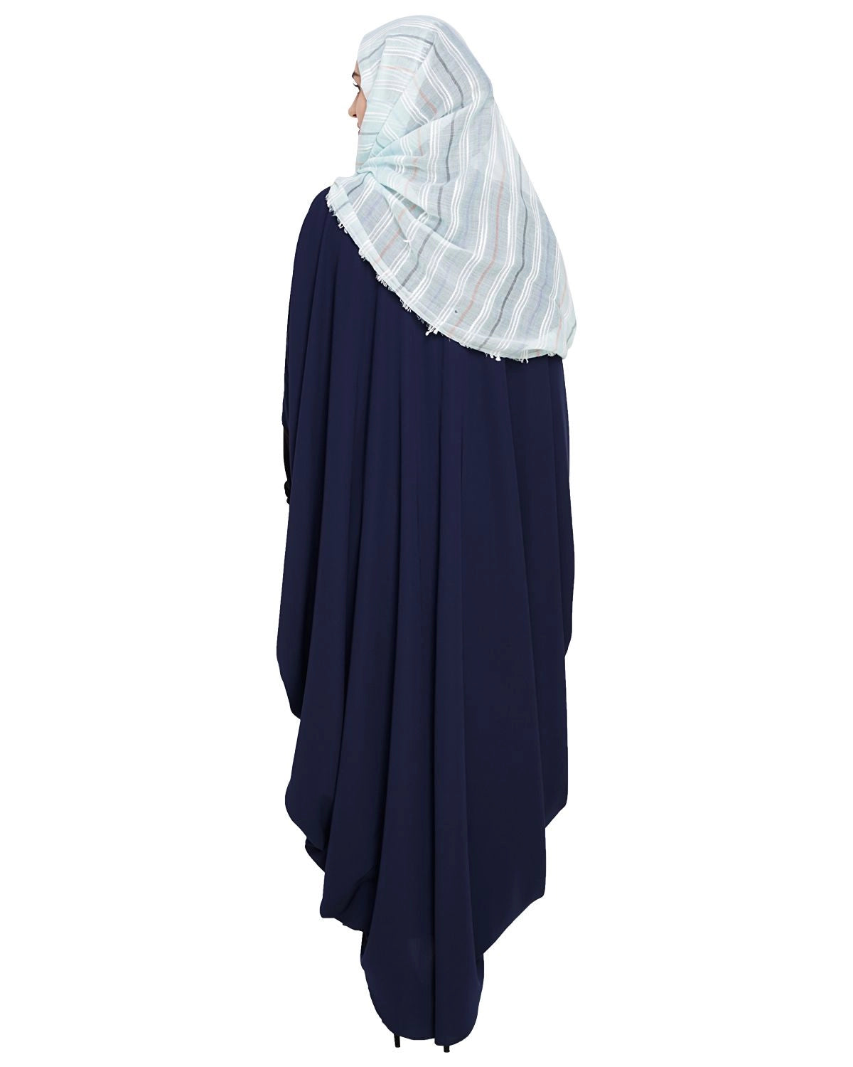 baraqah female blue color modest fashion abaya 
