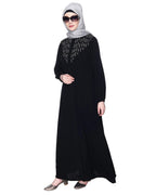 baraqah female black color modest fashion abaya for women