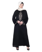 baraqah female black modest fashion abaya 