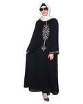 baraqah female black modest fashion abaya 
