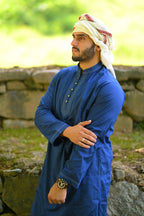 baraqah men blue color summer kurta pajama 