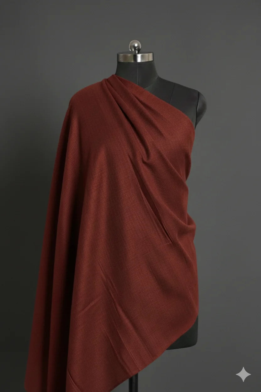 baraqah brown color pure pashmina shawl for women 