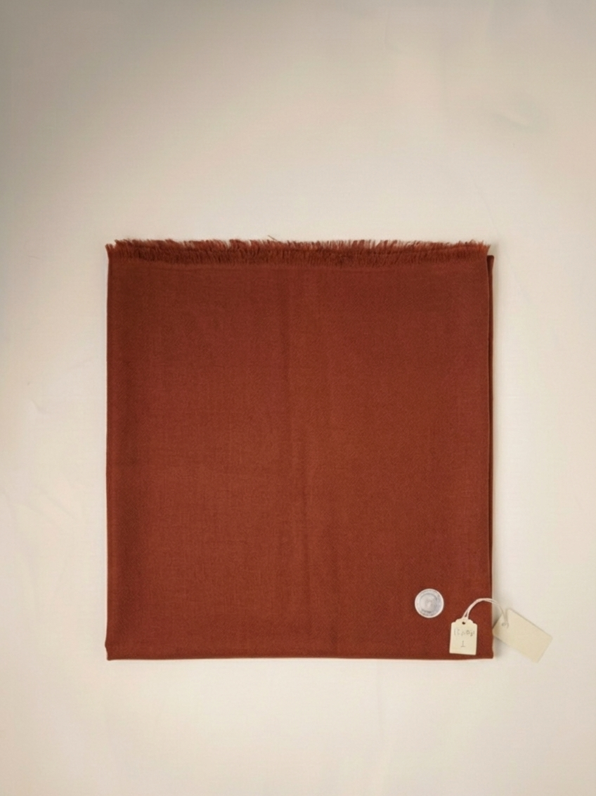 brown color pure handmade pashmina stole for women 