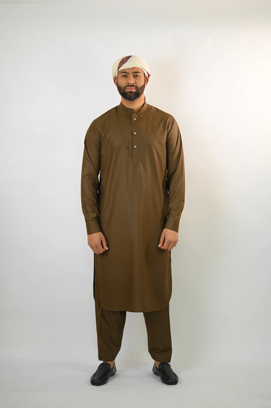 brown color men summer kurta pajama 
