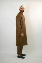 brown color men summer kurta pajama 
