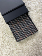 Brown With Black Glen Check Handmade Tweed
