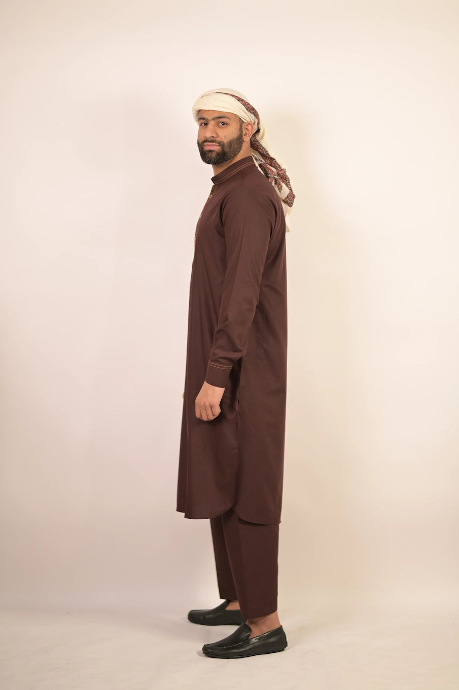 chocolate brown summer kurta pajama for men 