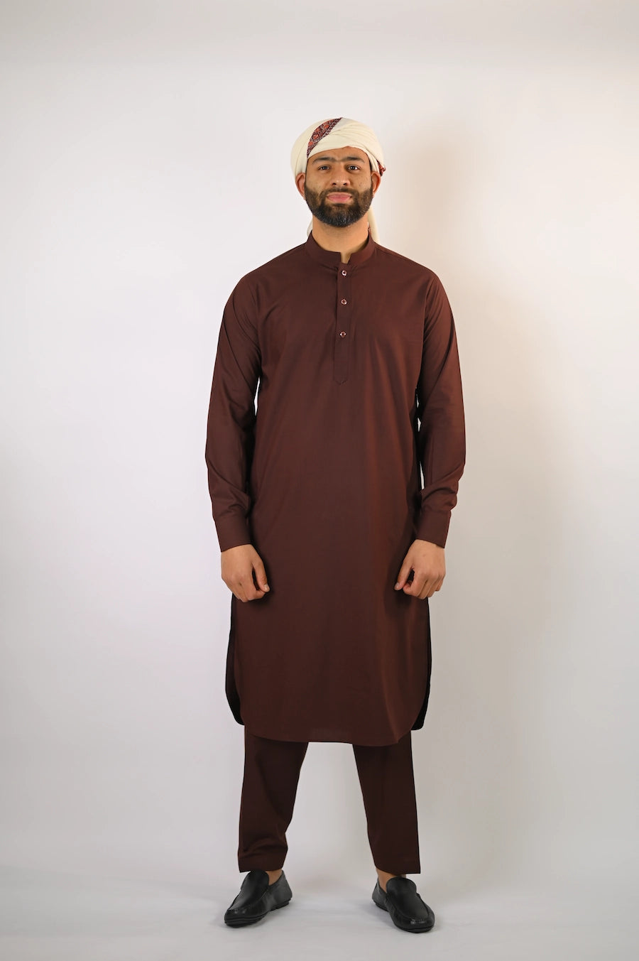 chocolate brown men summer kurta pajama