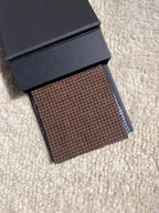 Coffee Brown Houndstooth Handmade Tweed
