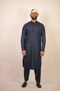 dark blue summer kurta pajama for men 