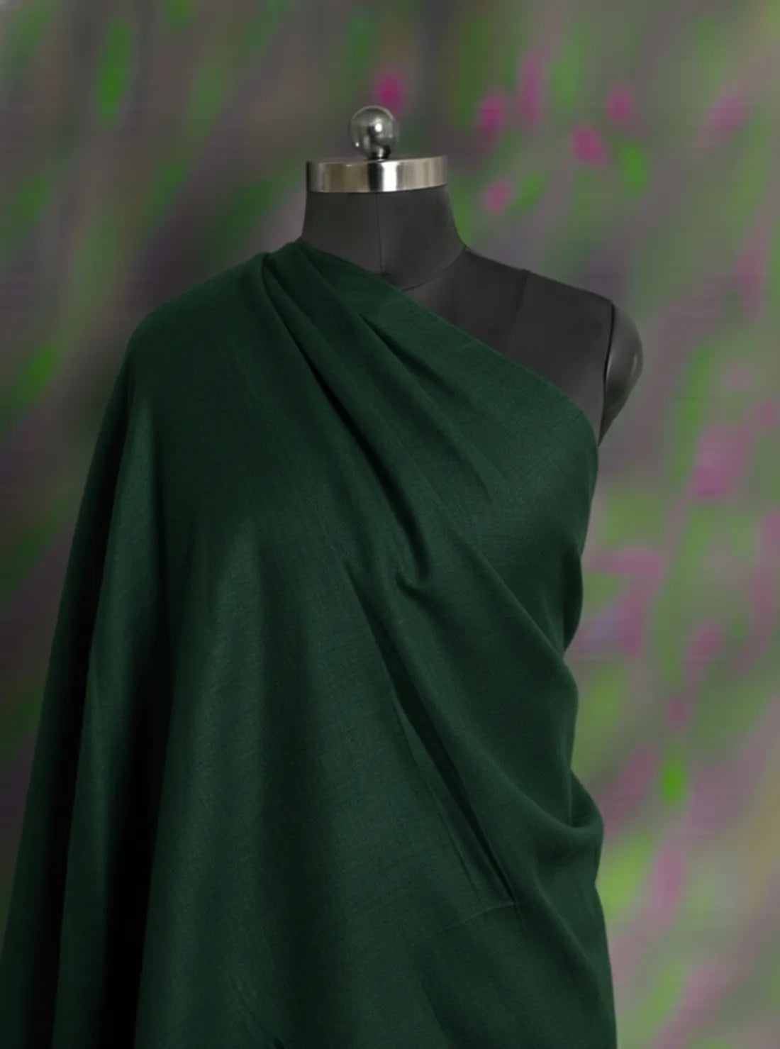 baraqah dark green color shawl for women 