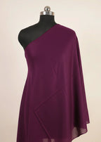 deep purple color pure pashmina female stole 