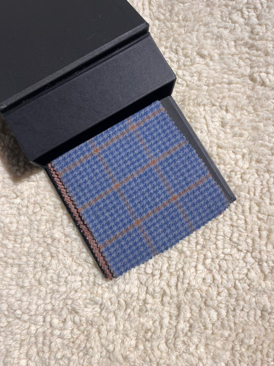 Black With White Bold Check Handmade Tweed
