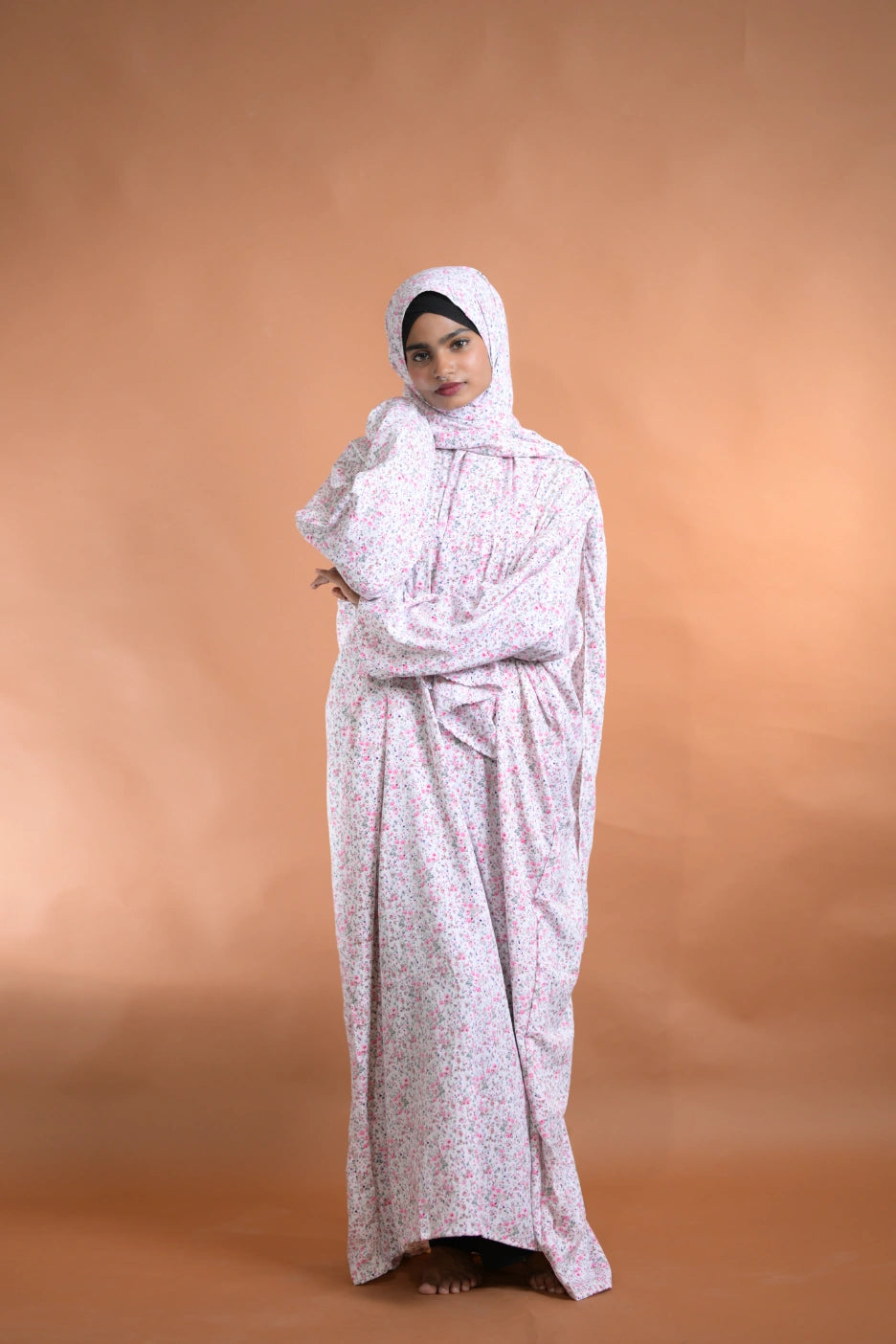 baraqah female floral abaya for women