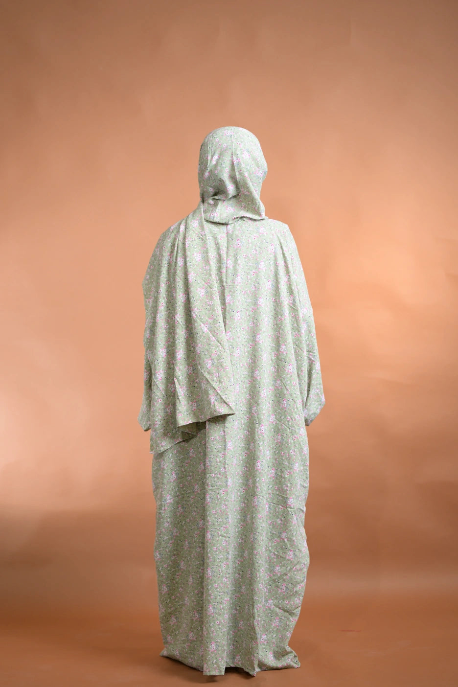 Fern Green Floral Abaya