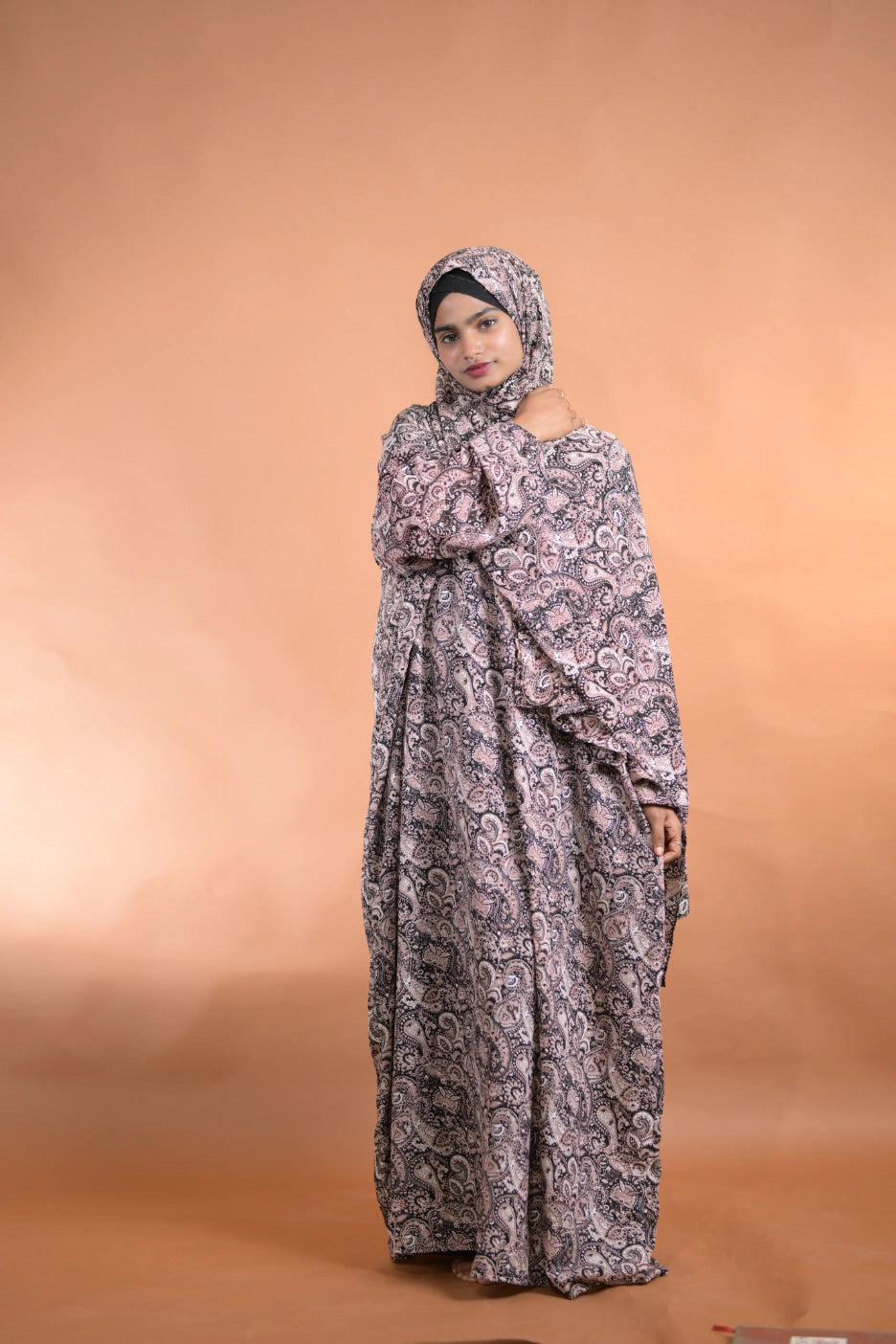 baraqah female floral prayer abaya for women