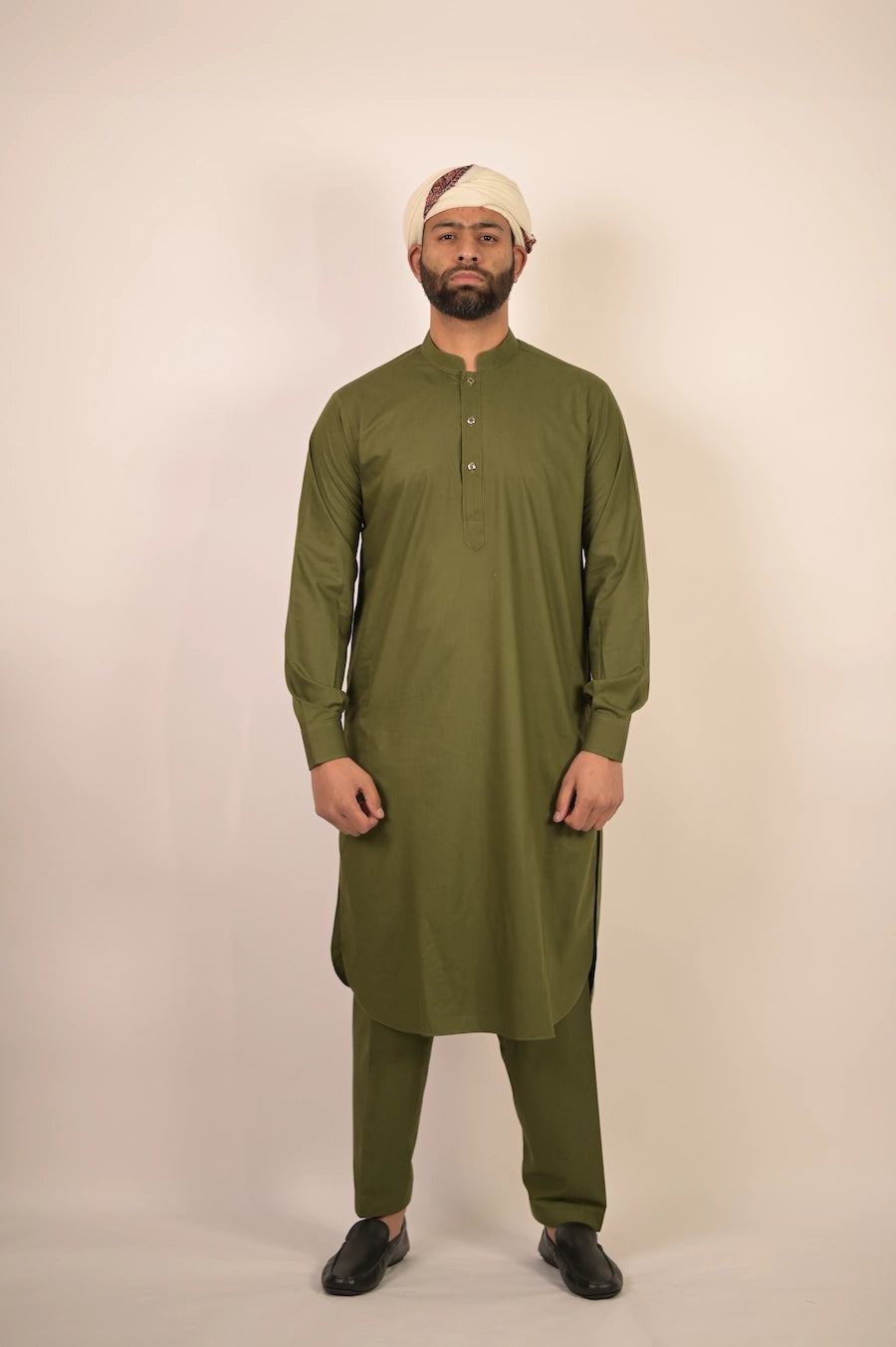 green color summer kurta pajama for men 