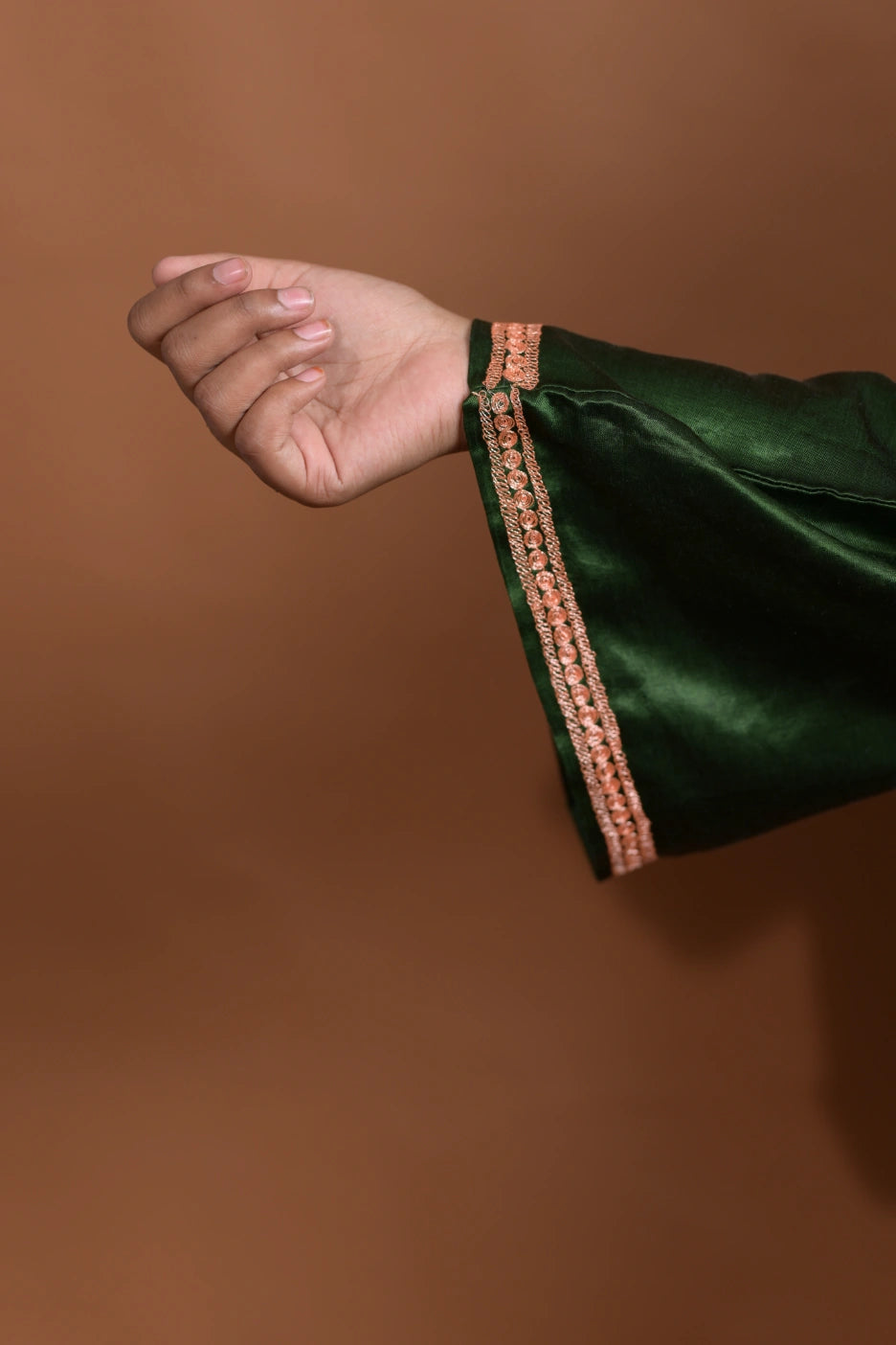 Green Kashmiri Pheran For Females