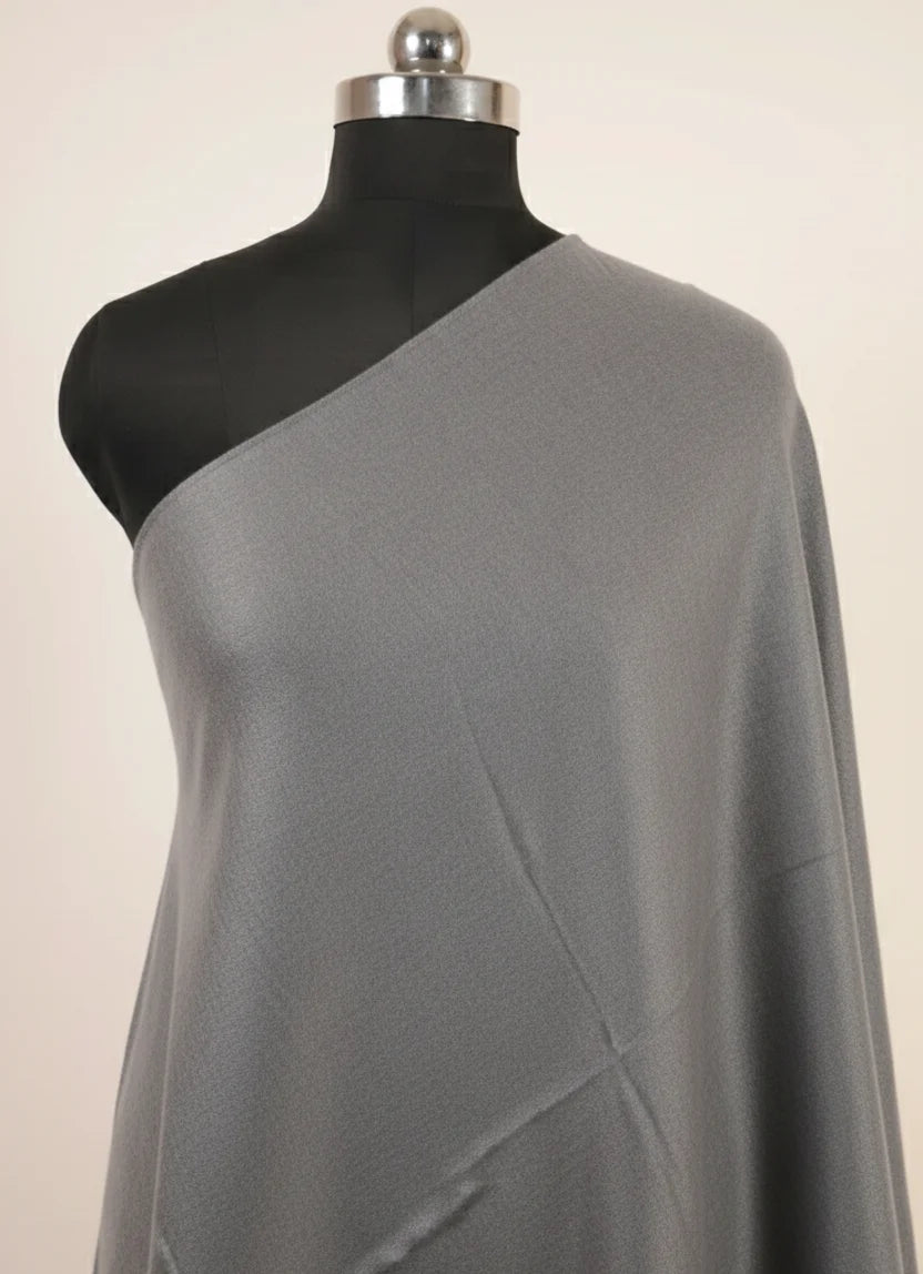 grey color pure pashmina female stole 