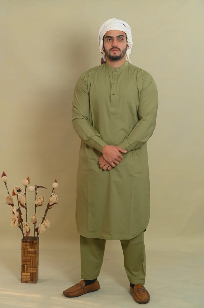 baraqah lemon green kurta pajama for me 