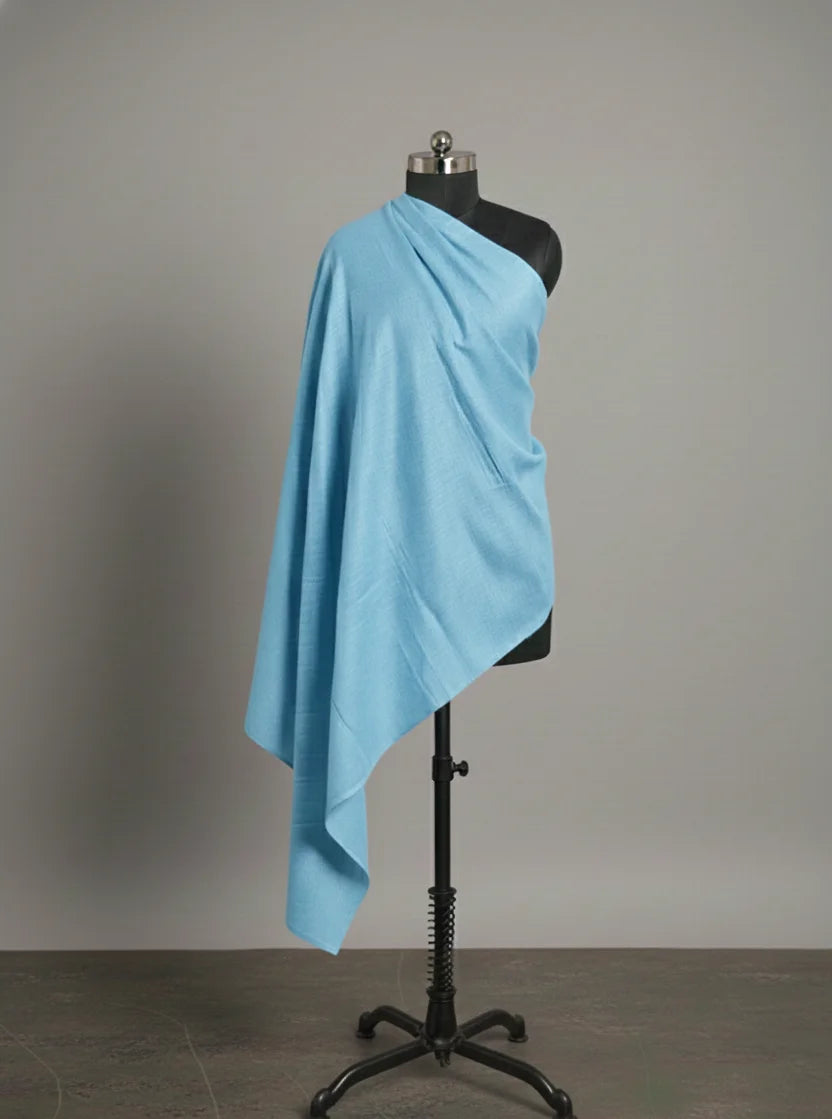 baraqah light blue color ladies pure pashmina 