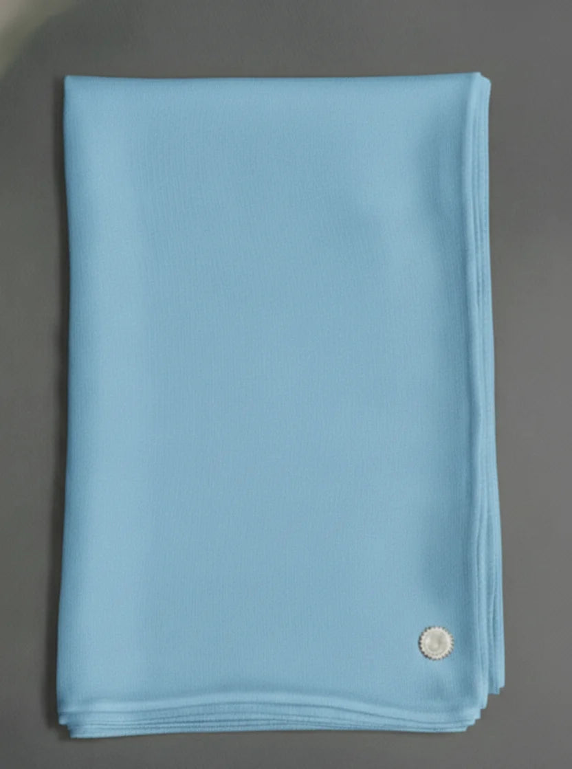 baraqah light blue color ladies pure pashmina 