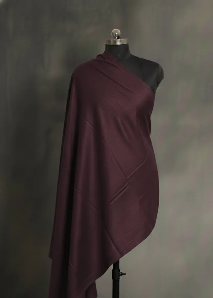 baraqah light burgundy pure handmade pashmina shawl for women 