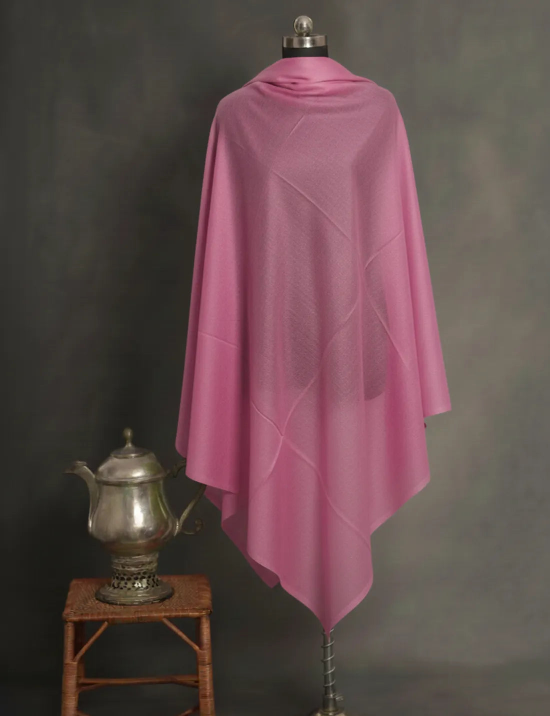 light pink color pure handmade pashmina for women 