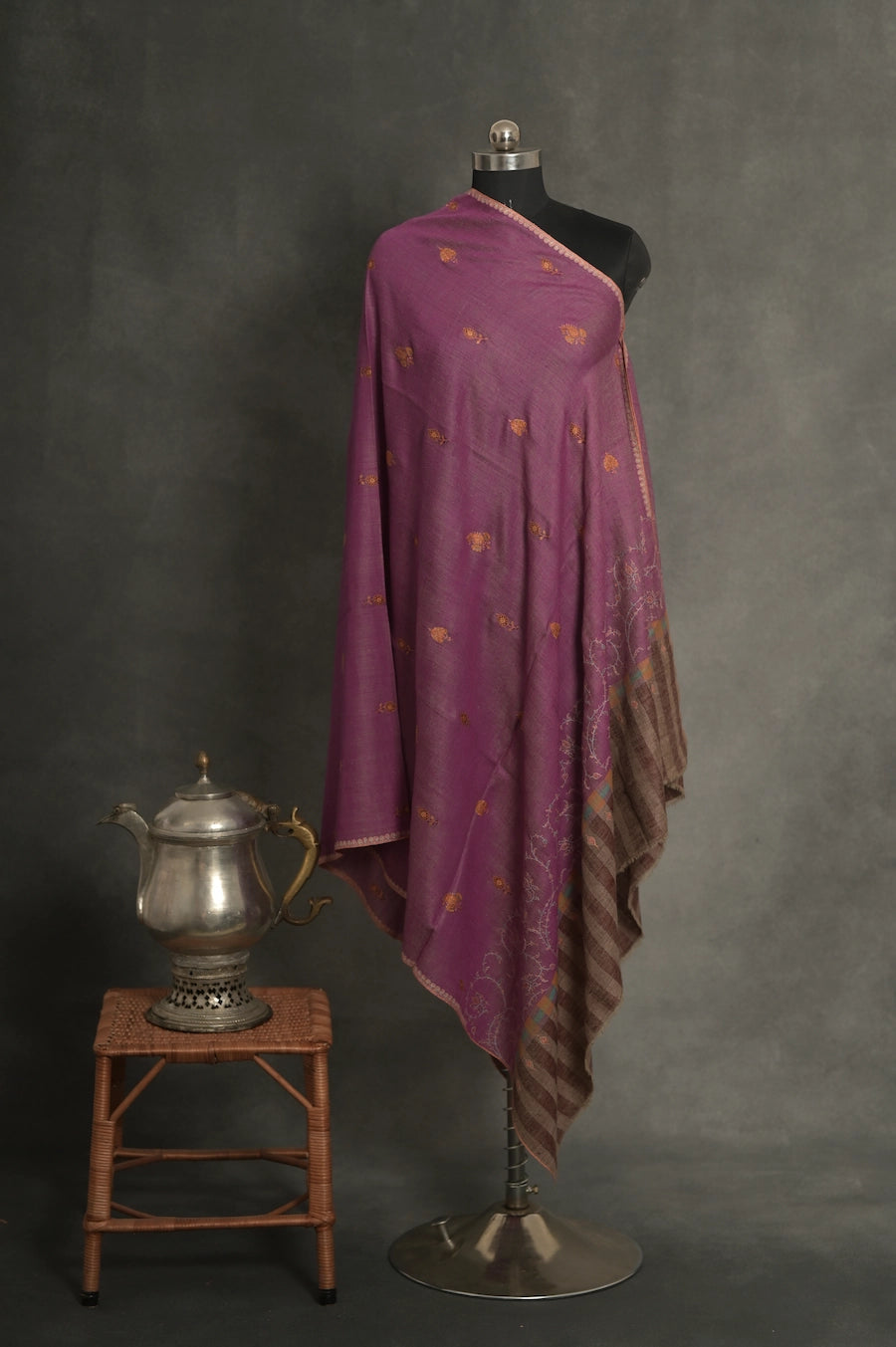 baraqah pure handmade pashmina shawl for women