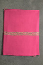 baraqah pure handmade dark pink  cashmere shawl for women 