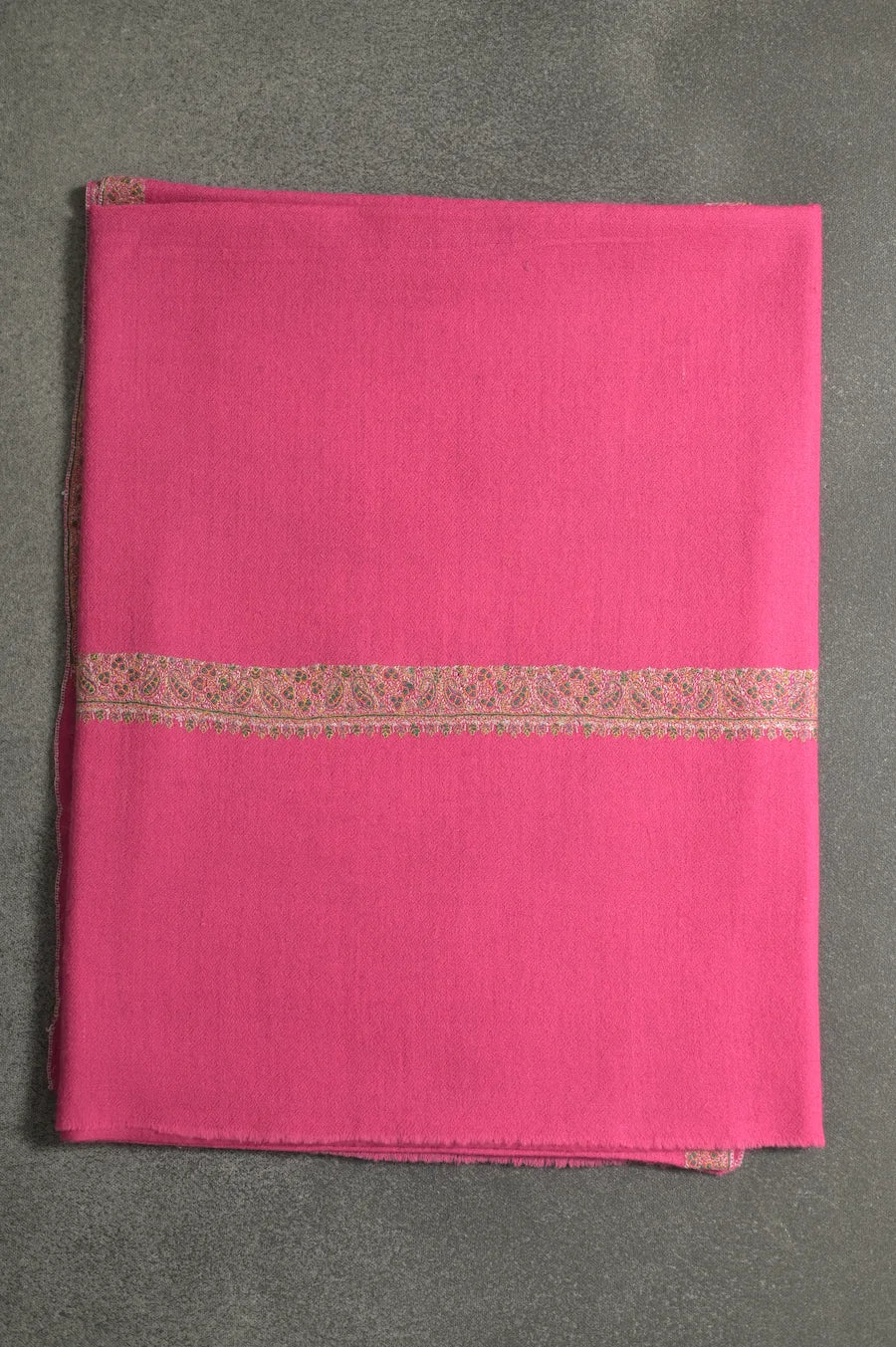 baraqah pure handmade dark pink  cashmere shawl for women 