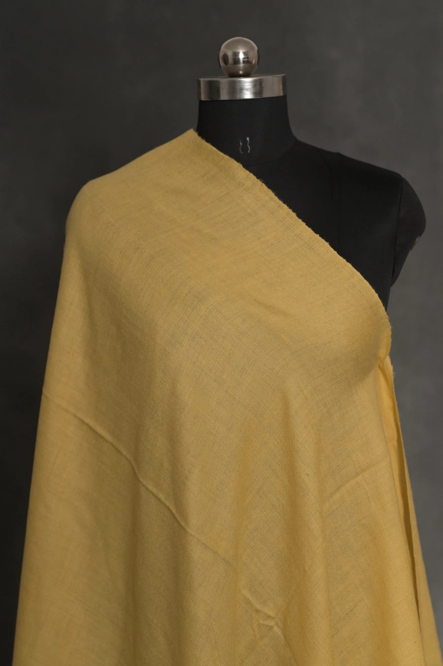 baraqah handmade pure pashmina light yellow color shawl for women 