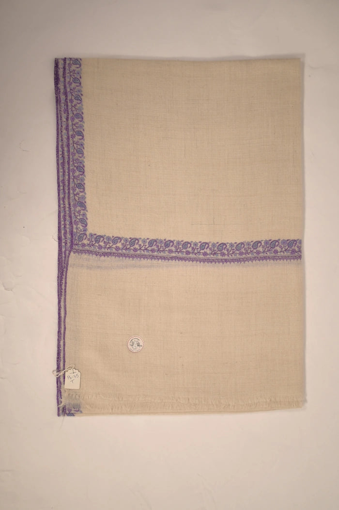 baraqah pure handmade blue  pashmina shawl 