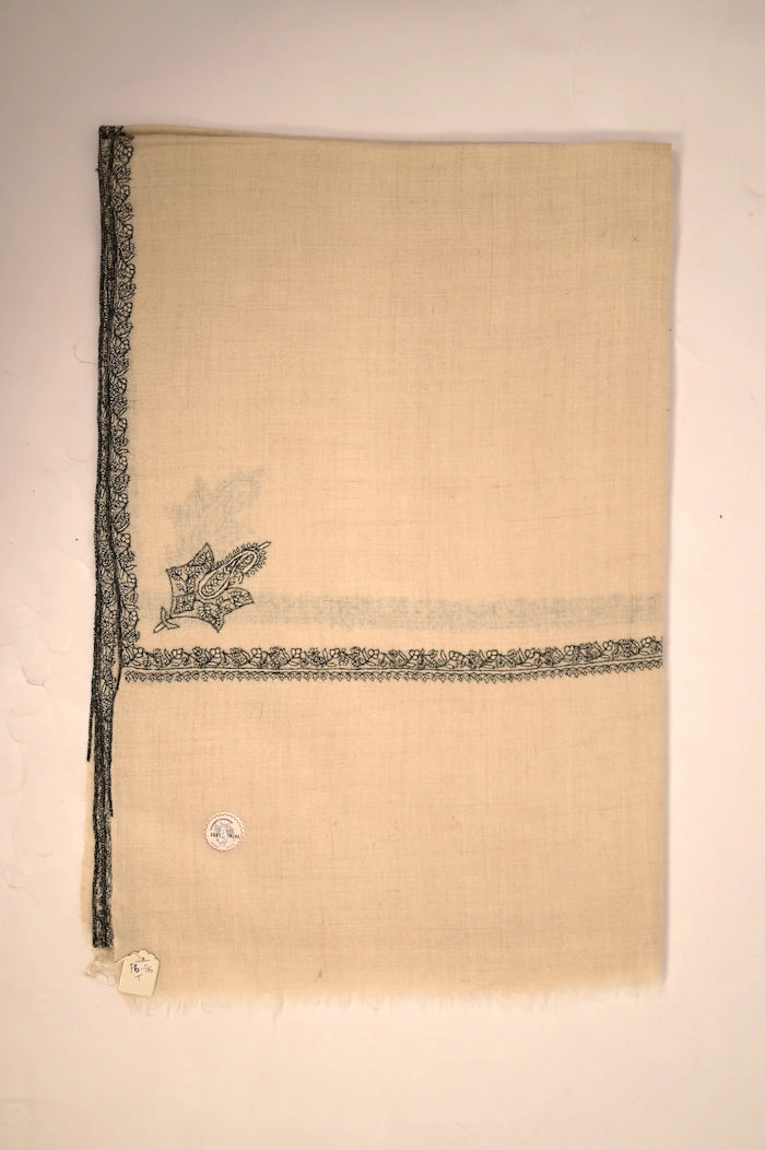 baraqah pure handmade blue  pashmina shawl 